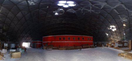 Panorama from the inside of the dome